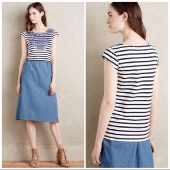 Anthropologie Tops - Anthro Meadow Rue Palermo Striped Top Large